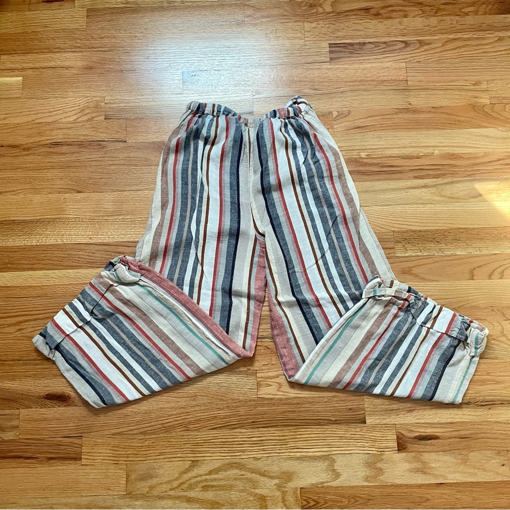 Striped Cotton Pants